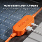 SolarSaga 100W Air solar panel bifacial 23% efficiency IP65 waterproof foldable charger for power stations RV