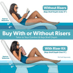In pool lounge chair waterproof and weighted chaise lounger outdoor pool furniture for patio or Baja shelf