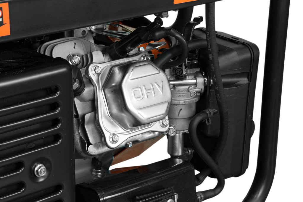 4750 Watt 120V 240V Dual Fuel Portable Power Generator with Wheel Kit and Electric Start DF475T