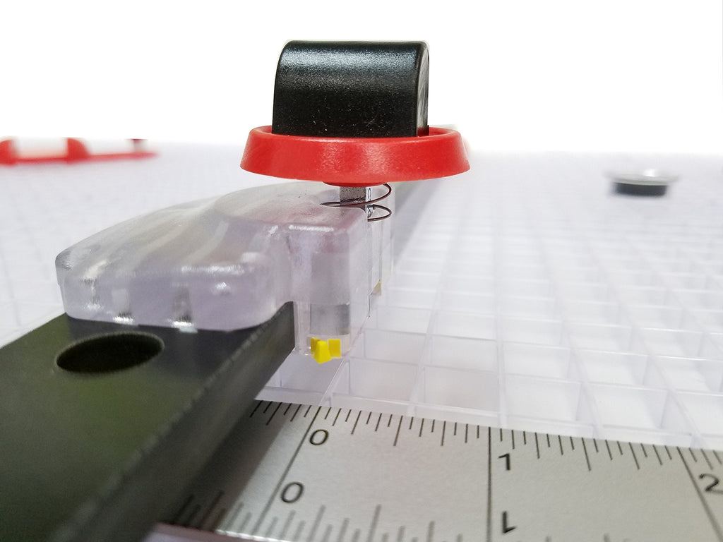 Beetle Bits Glass Cutting System with 6 Pack Waffle Grids and Push Button Flying Beetle Cutter