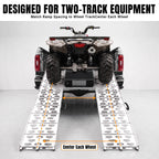 7.5 Ft Aluminum Loading Ramps for Pickup Trucks and ATVs, 2 Pack