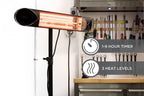 Infrared Electric Patio Heater Indoor Outdoor Portable Wall Garage Heater 1500W Stand Mount to Ceiling or Wall