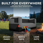 Inflatable Camping Sofa with Built-in Pump, Portable Outdoor Couch