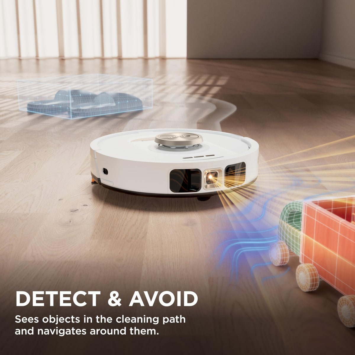 Stratos Robot Vacuum and Mop Combo Robotic Cleaner with 60 Day Self Empty Base White AV2700ZE
