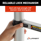 On The Go Portable Compact Telescoping RV Ladder for 5th Wheel RVs Travel Trailers and Motorhomes