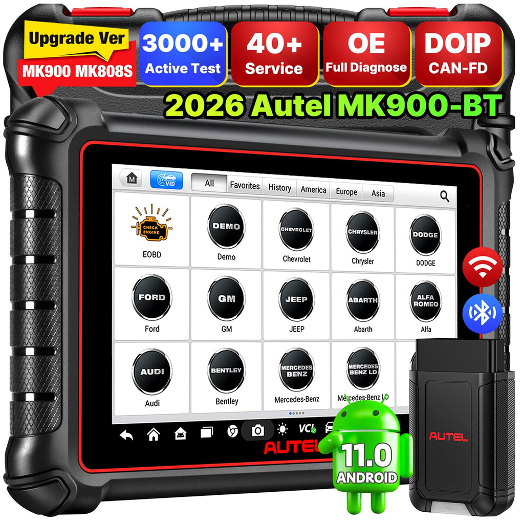 MaxiCOM MK900BT Bidirectional Diagnostic Scanner Tool with 40 Plus Service Functions CAN FD and DoIP