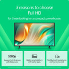 40 inch Full HD 1080p Smart TV DTS Virtual X Alexa Compatible Bluetooth Headphones VFD40M-08 New