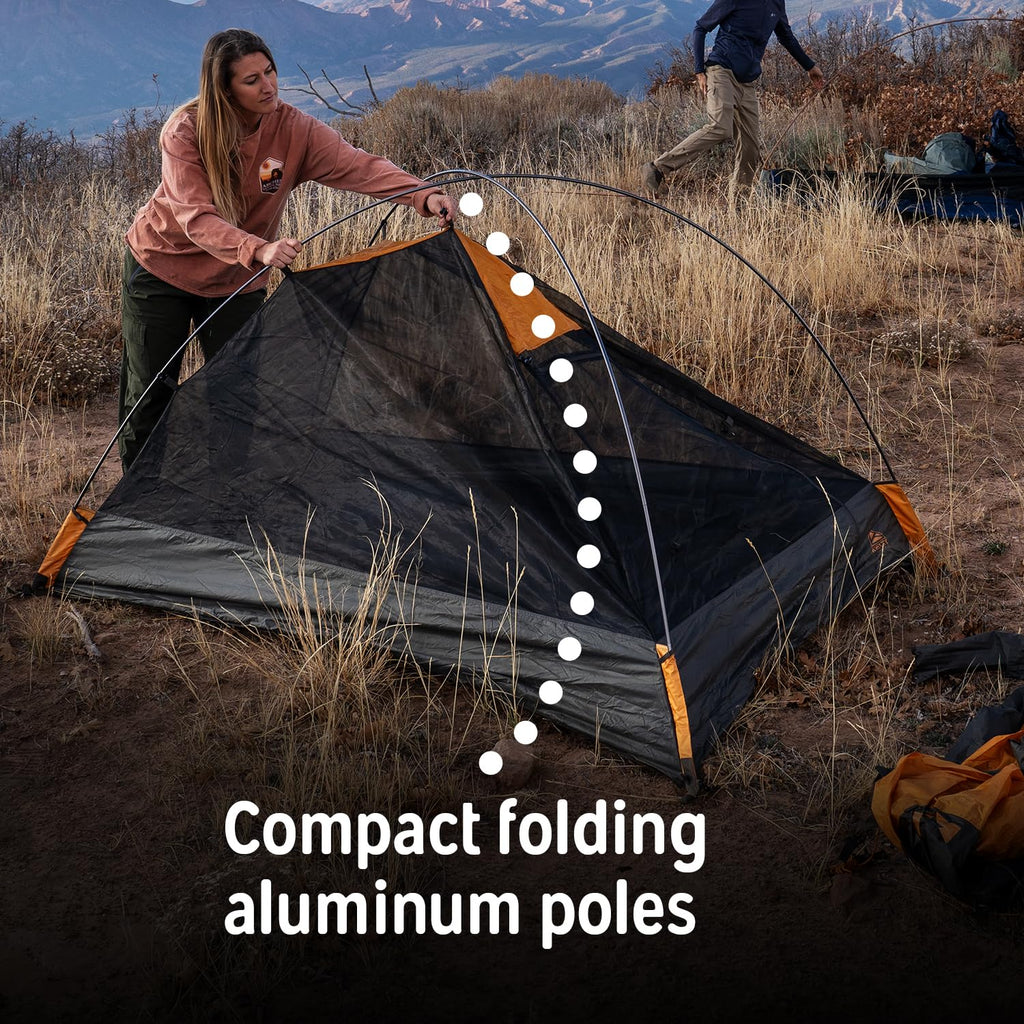 Grand Mesa 2P and 4P Backpacking Tent 3 Season Camping Thru Hiking Aluminum Pole Single Door Vestibule