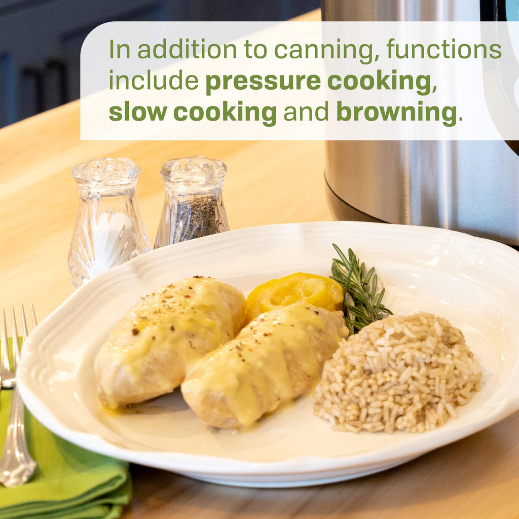 NPC 9 smart electric pressure canner cooker 9.5 quart stainless steel digital controls for food preservation