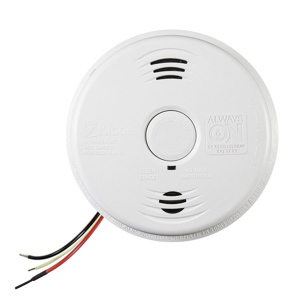 Smoke and CO Detector Alarm Voice Warning Hardwired 10 Year Lithium Battery Backup Interconnectable i12010SCO