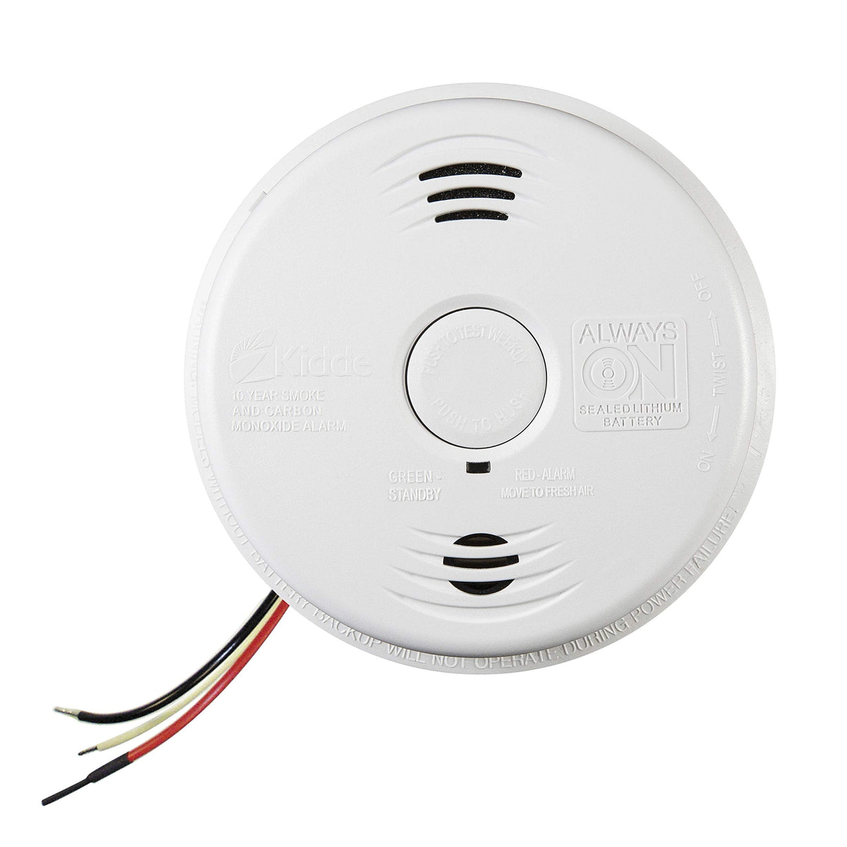 Smoke and CO Detector Alarm Voice Warning Hardwired 10 Year Lithium Battery Backup Interconnectable i12010SCO