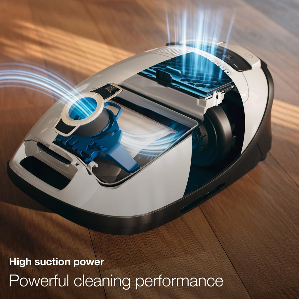 Bagged Canister Vacuum for Hard Floors and Low to Medium Pile Carpet