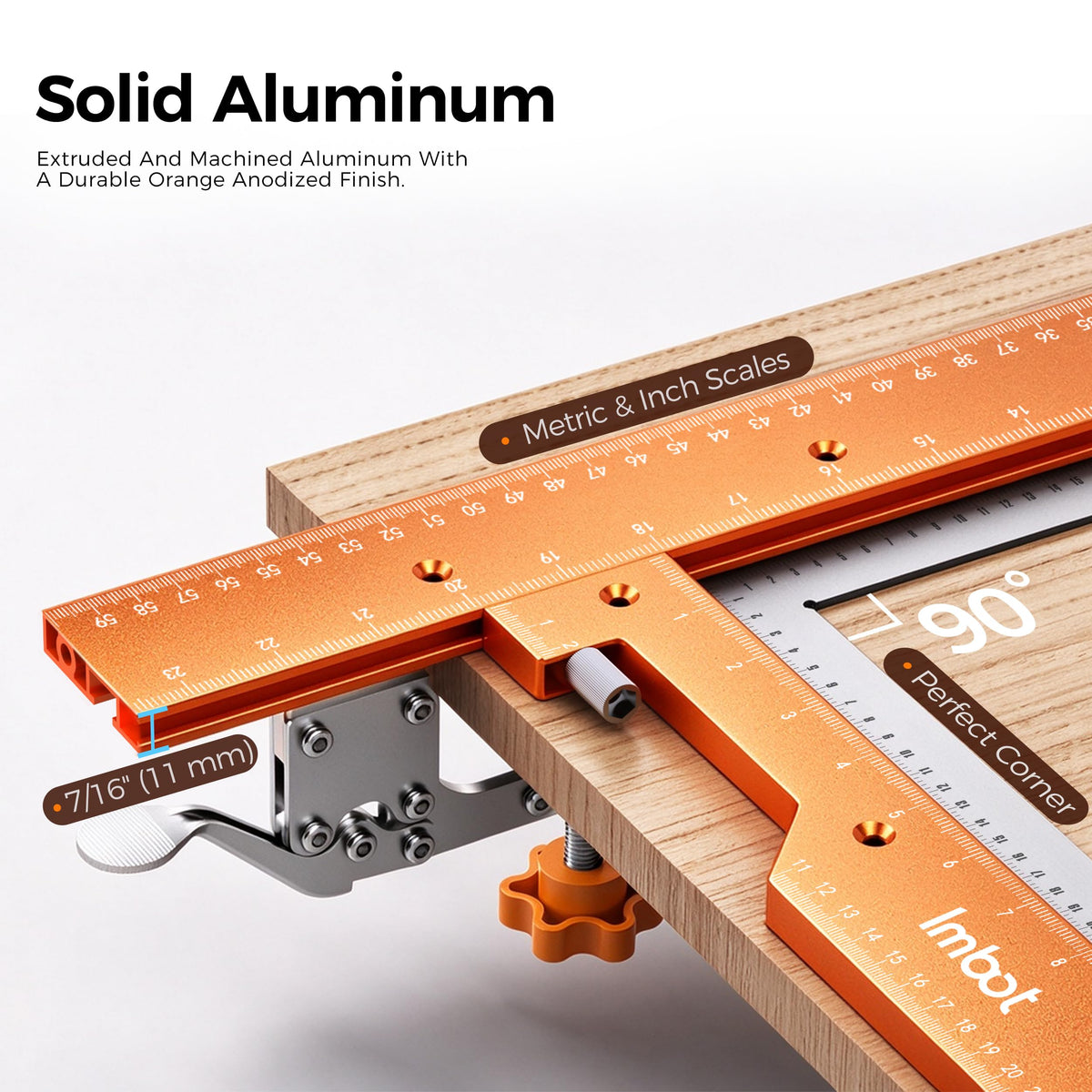 Adjustable Router Jig Kit with 4 Toggle Clamps for Woodworking Projects up to 25 by 21 Inches