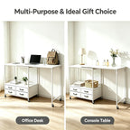 Folding sewing table with storage 46.5 inch 70 pegs and 4 drawers craft organizer for sewing room