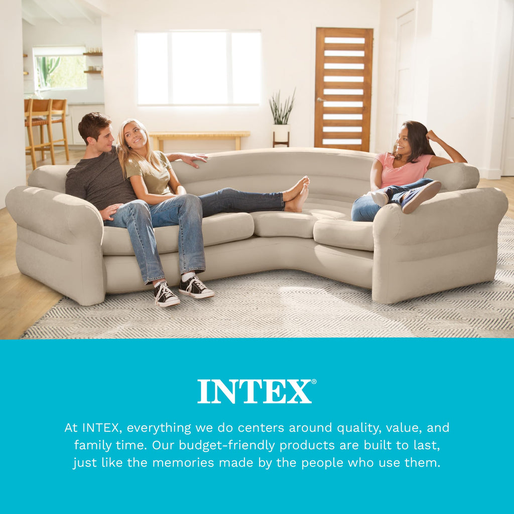Inflatable Corner Sofa L Shaped Couch Family Lounge Living Room Indoor Outdoor Seating Furniture