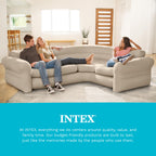 Inflatable Corner Sofa L Shaped Couch Family Lounge Living Room Indoor Outdoor Seating Furniture