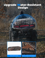 76L ATV Storage Bags with Cooler Bag Upgraded Four Wheel Rear Rack Cargo Seat Bag for Sportsman Fourtrax