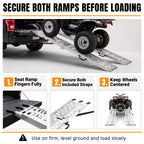 7.5 Ft Aluminum Loading Ramps for Pickup Trucks and ATVs, 2 Pack