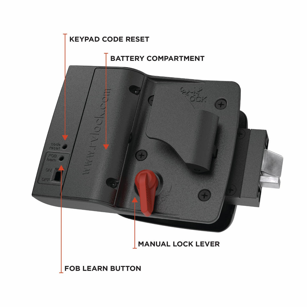 Secure Compact Keyless RV Door Lock with Keypad for Campers Trailers and 5th Wheels Easy Install