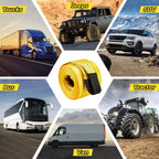 90000lb Heavy Duty Tow Strap 30ft x 7.1in Recovery Rope for Truck SUV RV Tractor 6m 50 Tons Break Strength