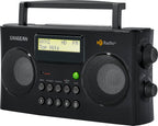 HDR-16 HD AM FM Portable Radio Black Compact Design for Home Travel and Outdoor Clear Listening