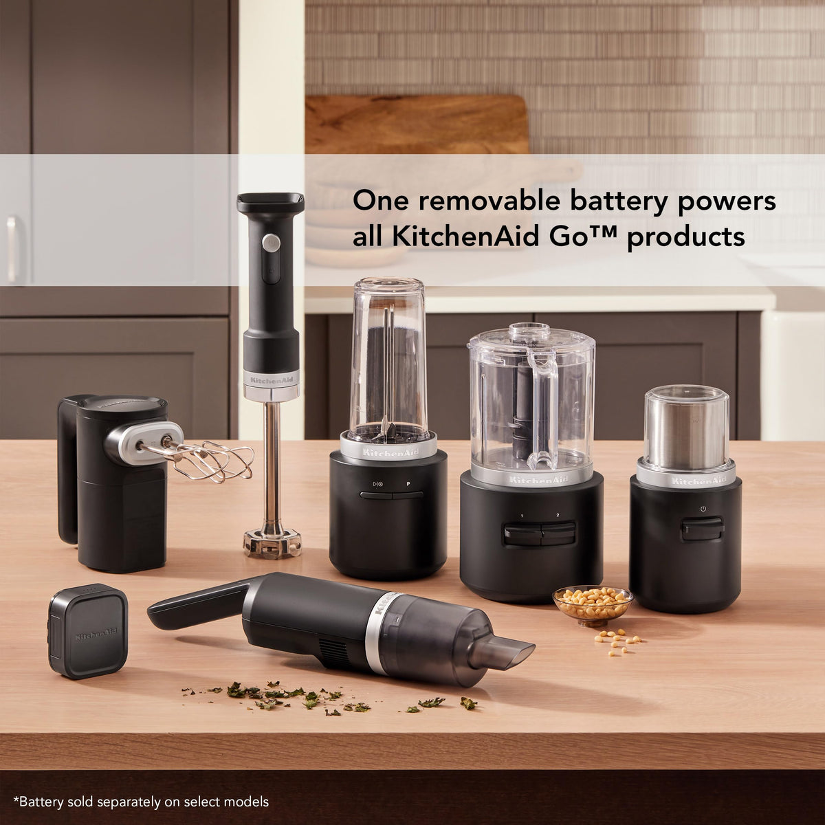 Go Cordless Hand Mixer with Battery Included Rechargeable Portable Electric Kitchen Mixer KHMR762