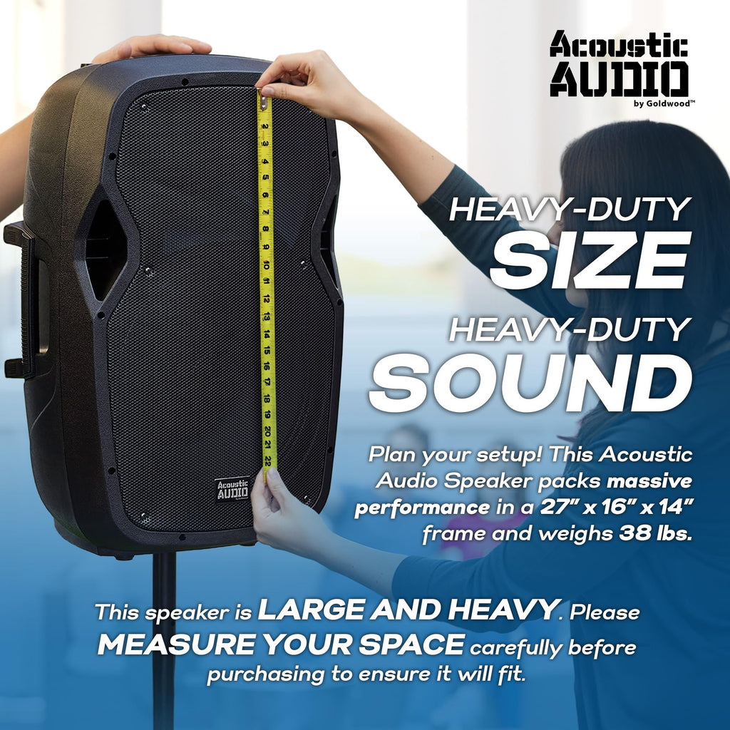 1000W Bluetooth PA Speaker with LED Lights Microphone and Stand Portable Wireless Sound System