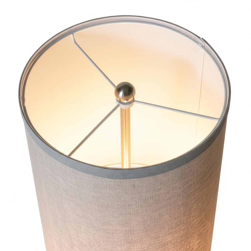 Parker Paper Lantern Floor Lamp 48 Inch Tall Wood Frame Asian Tower Shade for Bedroom Living Room Office Decor