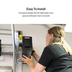 B6172H Wall Mount Smart Garage Door Opener with DC Motor Lifts up to 14ft High 850lbs Black