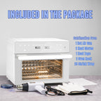 Sublimation oven machine 32Qt 110V 1800W convection for tumblers mugs bottles heat gun shrink wrap gloves tape