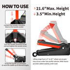 5 ton 11000lbs low profile hydraulic heavy duty steel floor jack dual piston quick lift pump for car repair