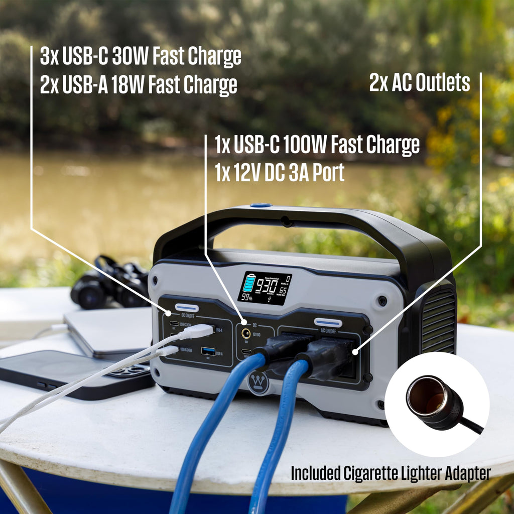 iGen400s 400W 183Wh portable power station solar generator LED display DC outlet camping travel no solar panel