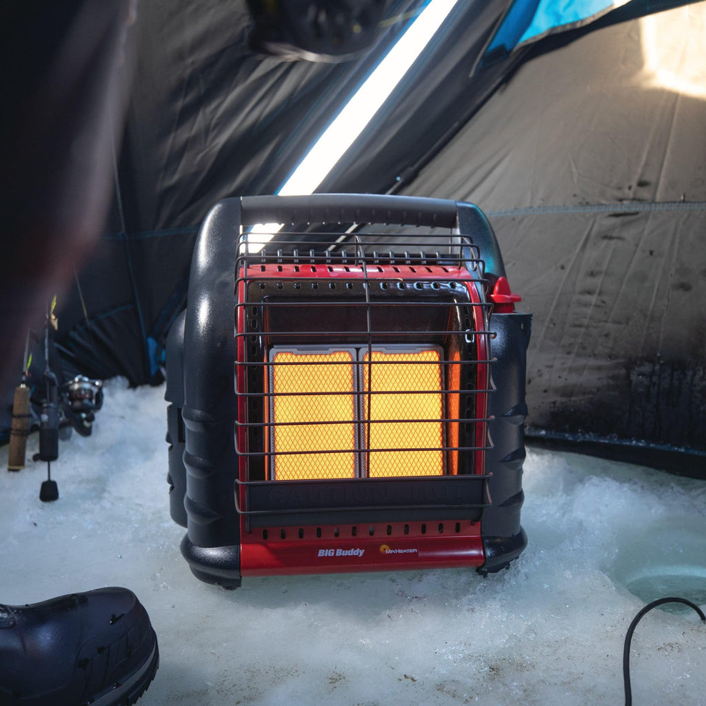 18000 BTU Big Buddy PRO Series Portable Propane Radiant Heater for Indoor Outdoor Use Heats Up to 400 Sq Ft