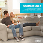 Inflatable Corner Sofa L Shaped Couch Family Lounge Living Room Indoor Outdoor Seating Furniture
