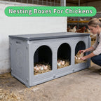 Plastic Chicken Nesting Boxes for Coop Poultry Hens Egg Laying Durable Easy Clean Farm Use