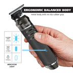 Pro Series High Visibility Cordless USB Skeleton Style Beard Trimmer for Men Rechargeable Grooming Tool