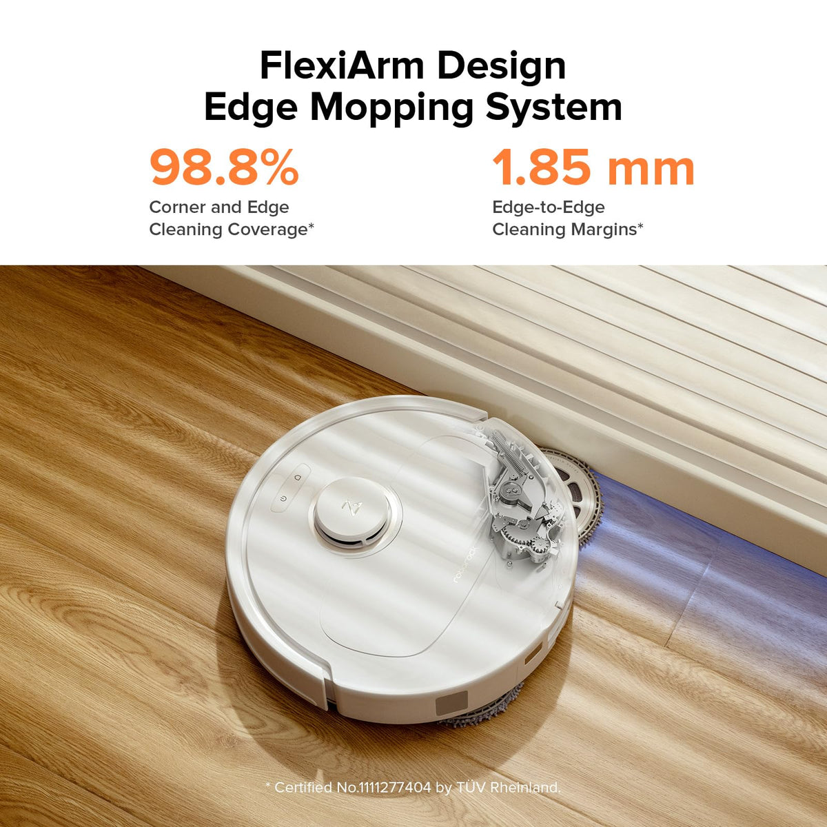 Robot Vacuum and Mop with 7,000 Pa Suction, Hot Water Mop Washing, Auto Dry, Qrevo Pro