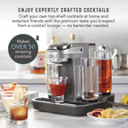 Professional cocktail machine cocktail maker with 5 premium glass bottles 55306 renewed home bar