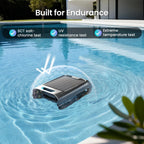 EcoSurfer S2 solar pool skimmer robot cordless automatic continuous cleaning efficient debris removal gray