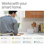 Smart Lock Deadbolt Compatible with Google Matter Keyless Entry App Control Smart Home Matte Black
