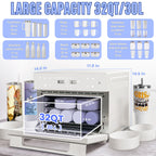 Sublimation oven machine 32Qt 110V 1800W convection for tumblers mugs bottles heat gun shrink wrap gloves tape