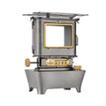 Portable Camping Oil Lantern and Cooking Stove, Stainless Steel, Silver