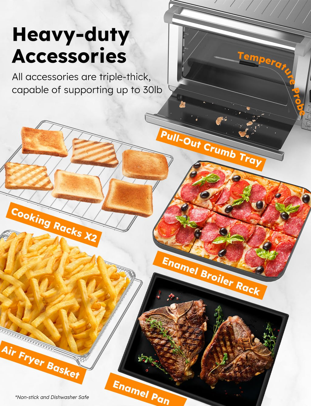 Bravo XL Pro air fryer toaster oven with improved 100 percent super convection oven technology