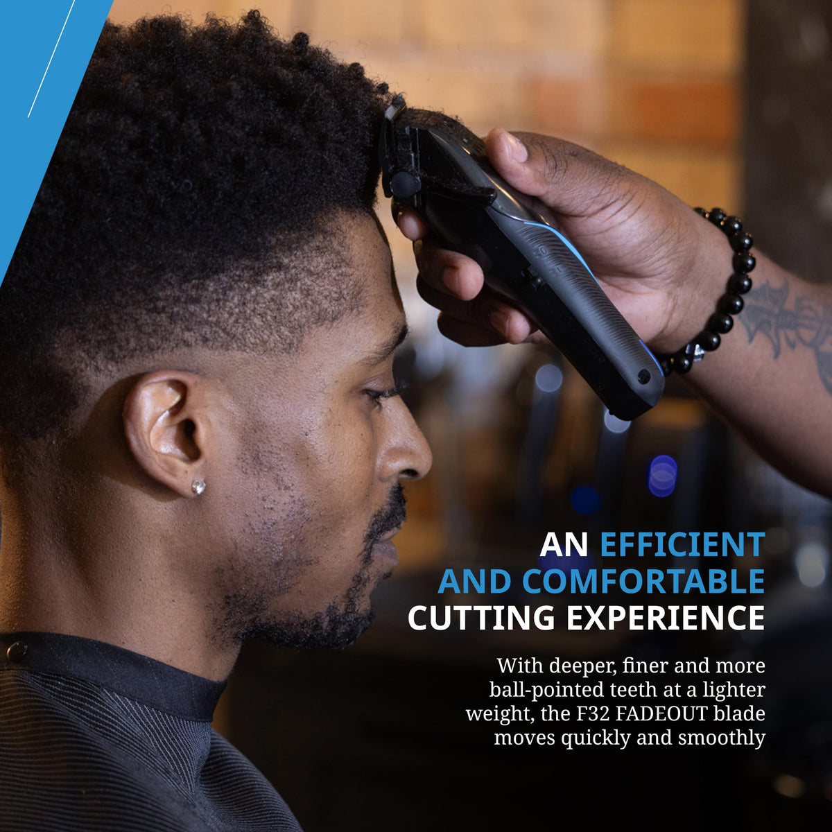 5 Star Vapor Cordless and Corded Hair Clipper with F32 Fadeout Blade Barber Grooming Tool
