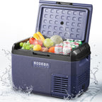 Car Refrigerator 26QT Portable Freezer IPX4 Waterproof Cooler Ultra Quiet Truck Camping Travel 12V 24V DC AC