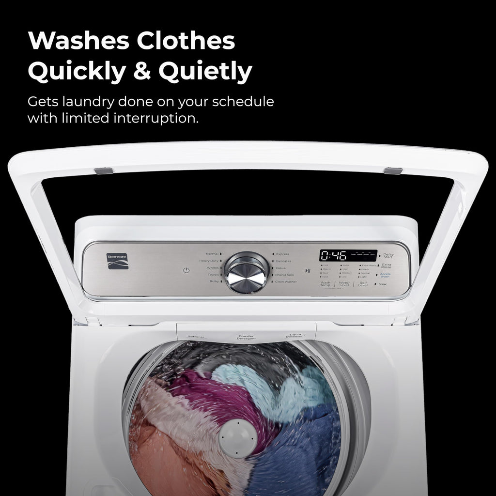 Top Load Washing Machine, 4.1 Cu Ft, Triple Action Agitator