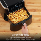 Air Fryer Pro 5 Qt 5 in 1 Grey AF142 Compact Countertop Multi Function Home Kitchen Appliance