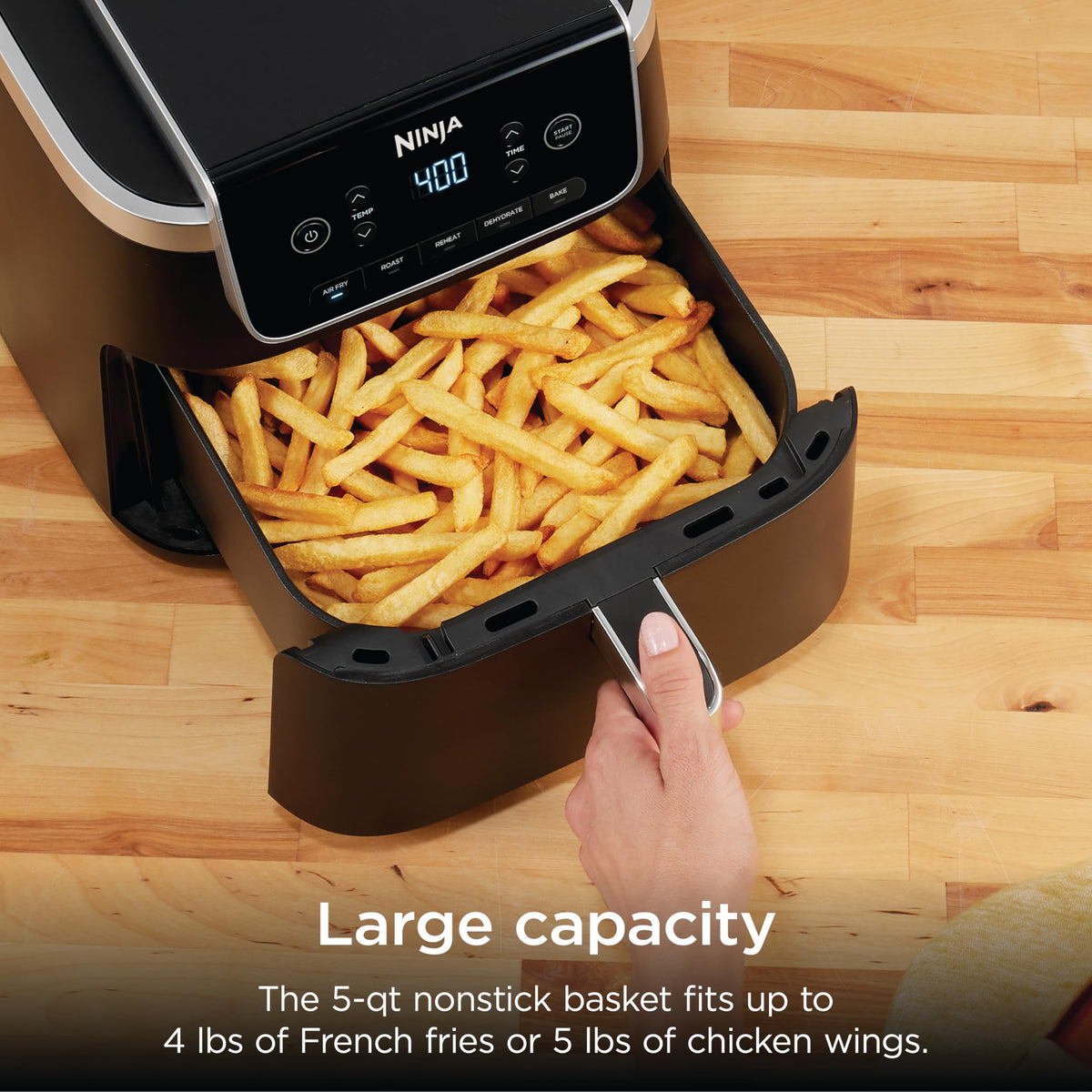 Air Fryer Pro 5 Qt 5 in 1 Grey AF142 Compact Countertop Multi Function Home Kitchen Appliance