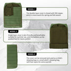 Double Sleeping Bag for Adults with Pillows for Couples and Family 2 Person Camping Hiking Outdoor