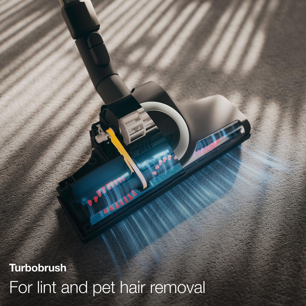 Bagged Canister Vacuum for Hard Floors and Low to Medium Pile Carpet